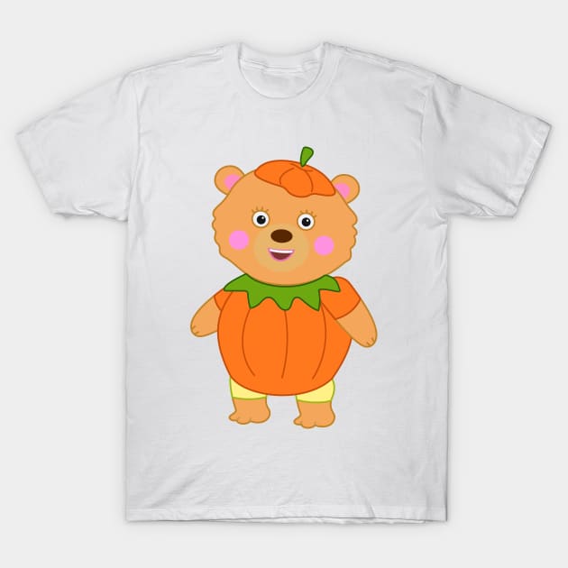 Bonnie Bear - Halloween Pumpkin costume T-Shirt by Dinos Friends